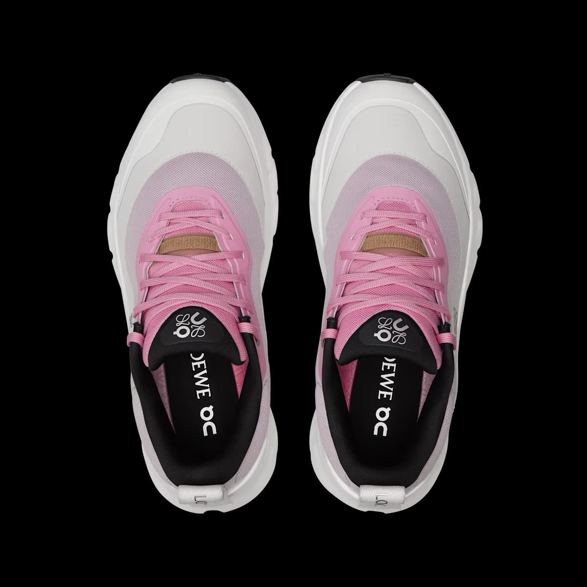 LOEWE x On Cloudtilt 2.0 en coloris rose et blanc