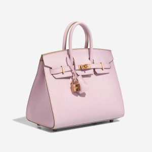 Sac hermès Birkin HSS 25 Epsom Mauve Pâle / Rose Sakura