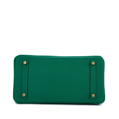 Vert Vertigo Epsom Birkin 30 Gold Hardware